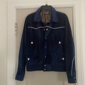 Straight to Hell Jackson Velour Bomber Jacket